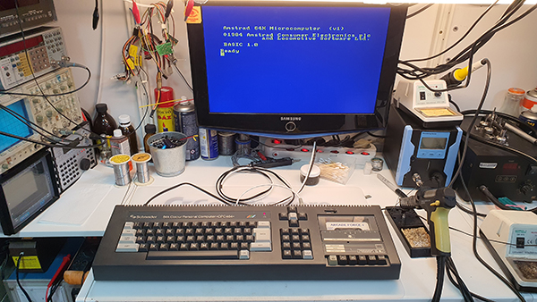 Commodore Szerviz és Restaurátor | Amstrad/Schneider CPC első lépések, Schneider CPC 464 RGB Video-Audio kábellel