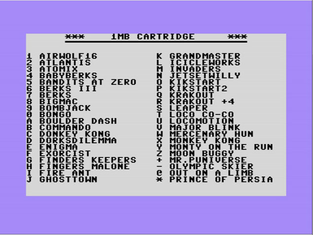 Commodore 16/116/Plus 4 1MB-os Cartridge Juhász Jácint fejlesztés
